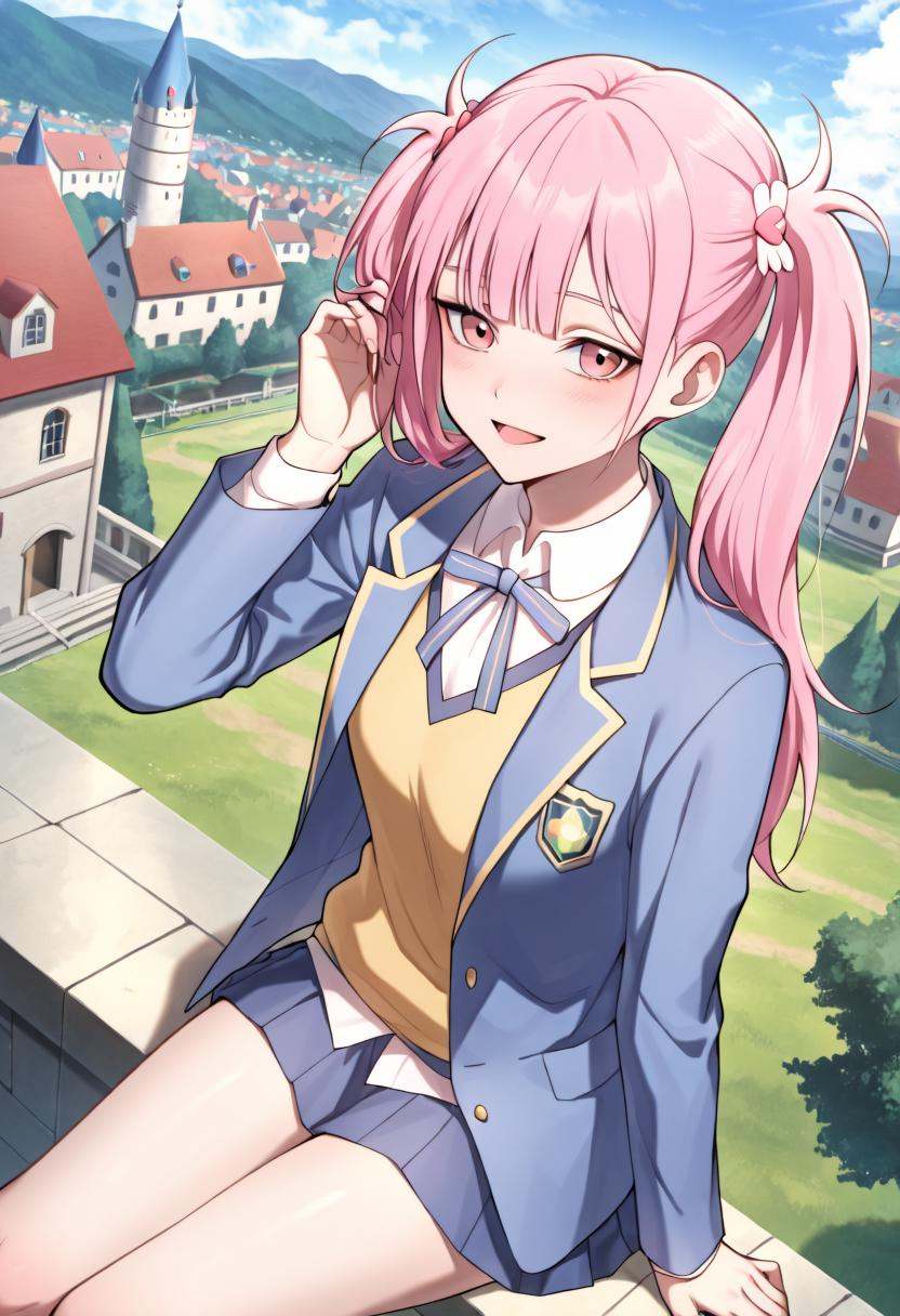 15_Li Tianxi School UniformWoman,  long hair,  bangs on Tensor.Art