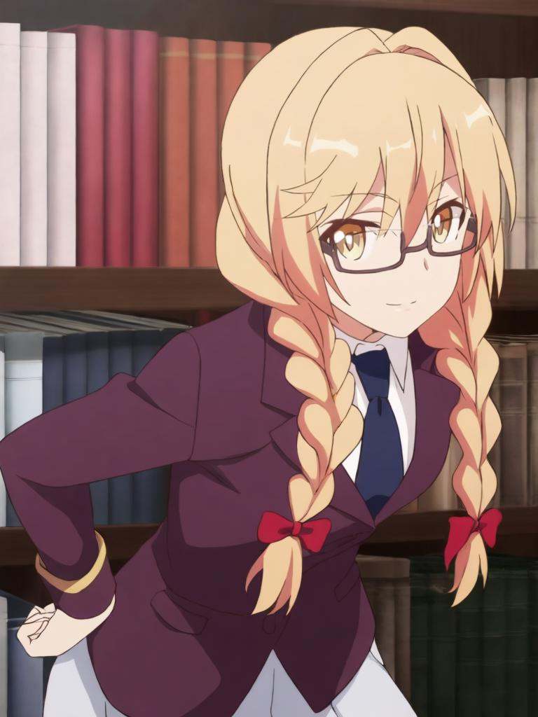 15_Liscia_AcademyUniform,  long Blonde hair,  light skin on Tensor.Art
