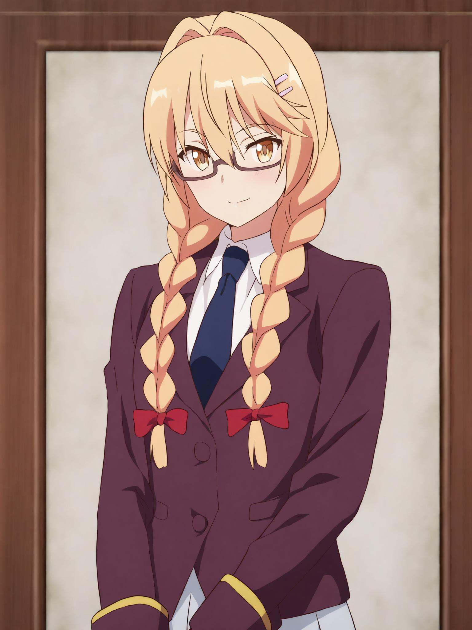15_Liscia_AcademyUniform,  long Blonde hair,  light skin on Tensor.Art