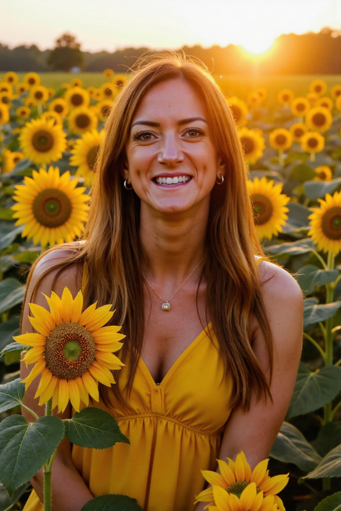 A high-resolution,  professional portrait photograph of d4n1b0gd,  A radiant 23-year-old woman with long on Tensor.Art