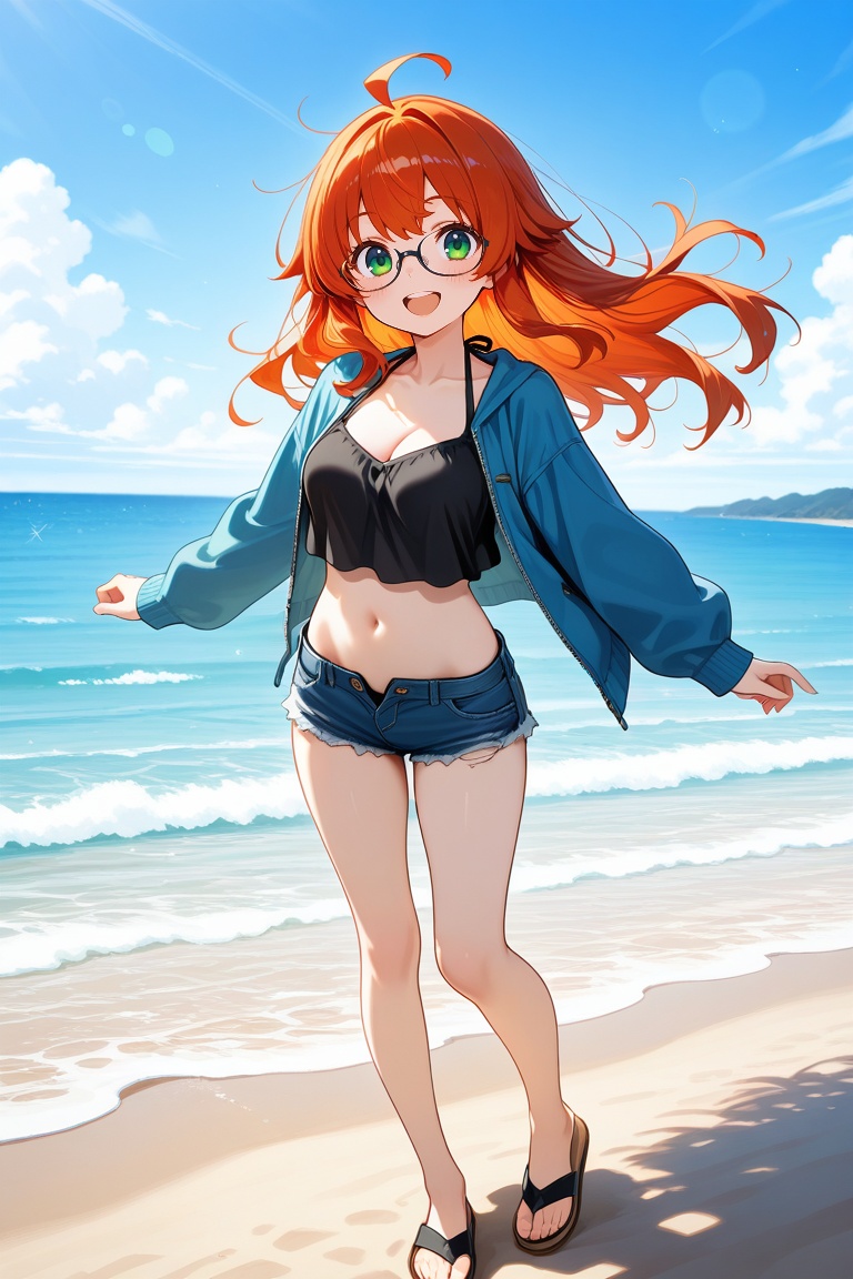 futabatoshiaki,  glasses,  middle hair on Tensor.Art