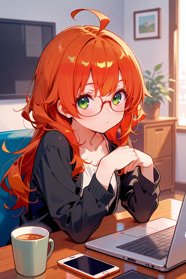futabatoshiaki,  glasses,  middle hair on Tensor.Art