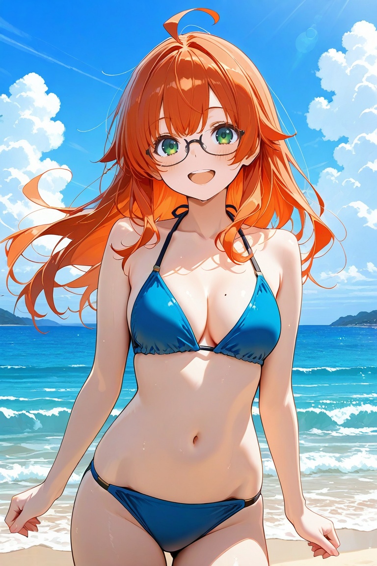 futabatoshiaki,  glasses,  middle hair on Tensor.Art