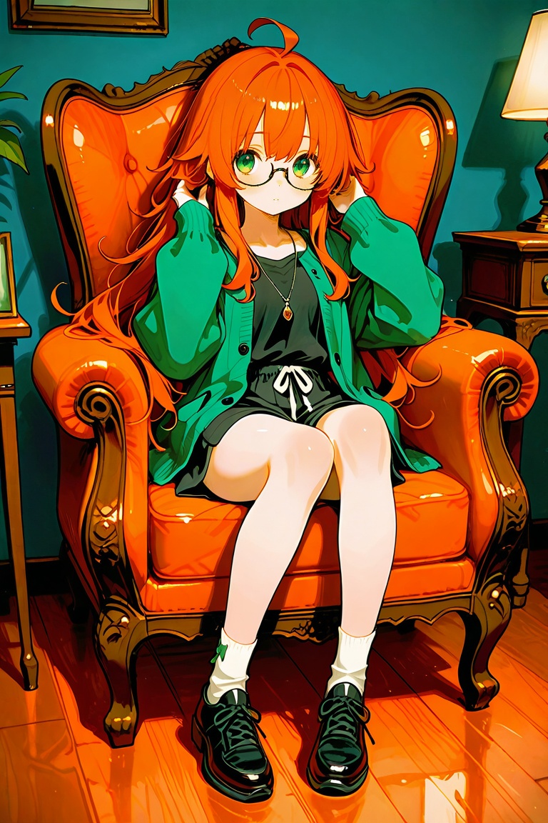 futabatoshiaki,  glasses,  middle hair on Tensor.Art