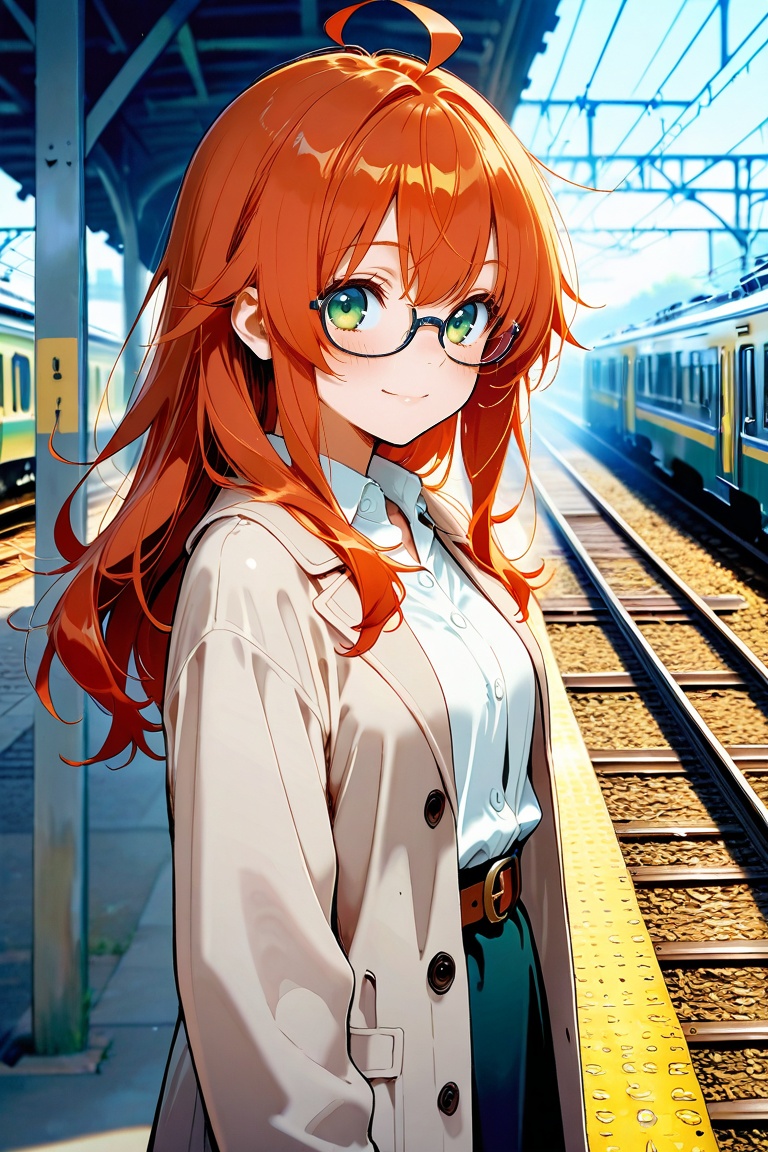 futabatoshiaki,  glasses,  middle hair on Tensor.Art