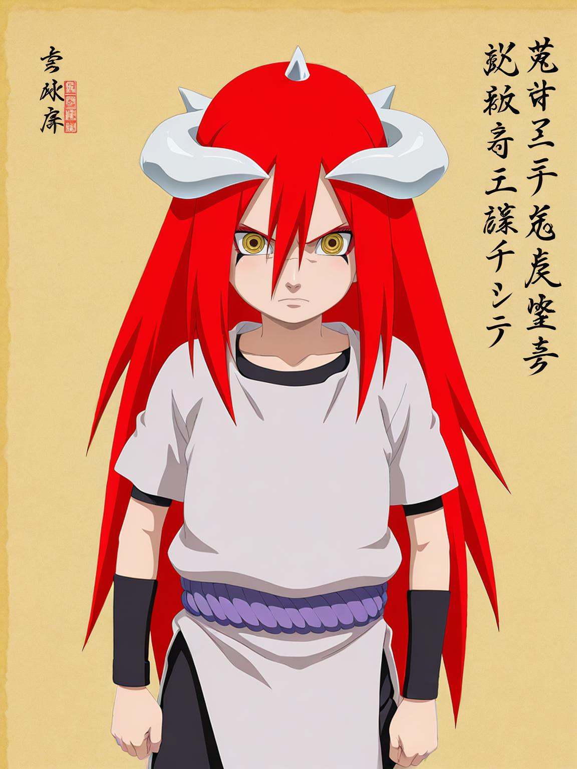 1girl naruborustyle tayuya,  tunic,  colored schelera on Tensor.Art