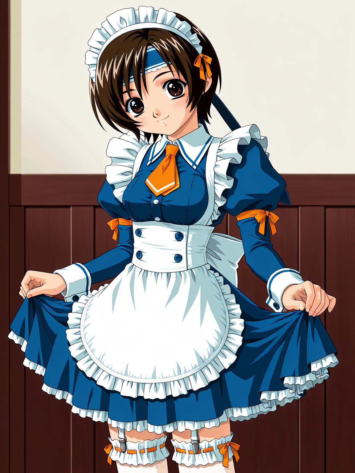 vintageerogeyuffie kisaragi,  maid outfit on Tensor.Art