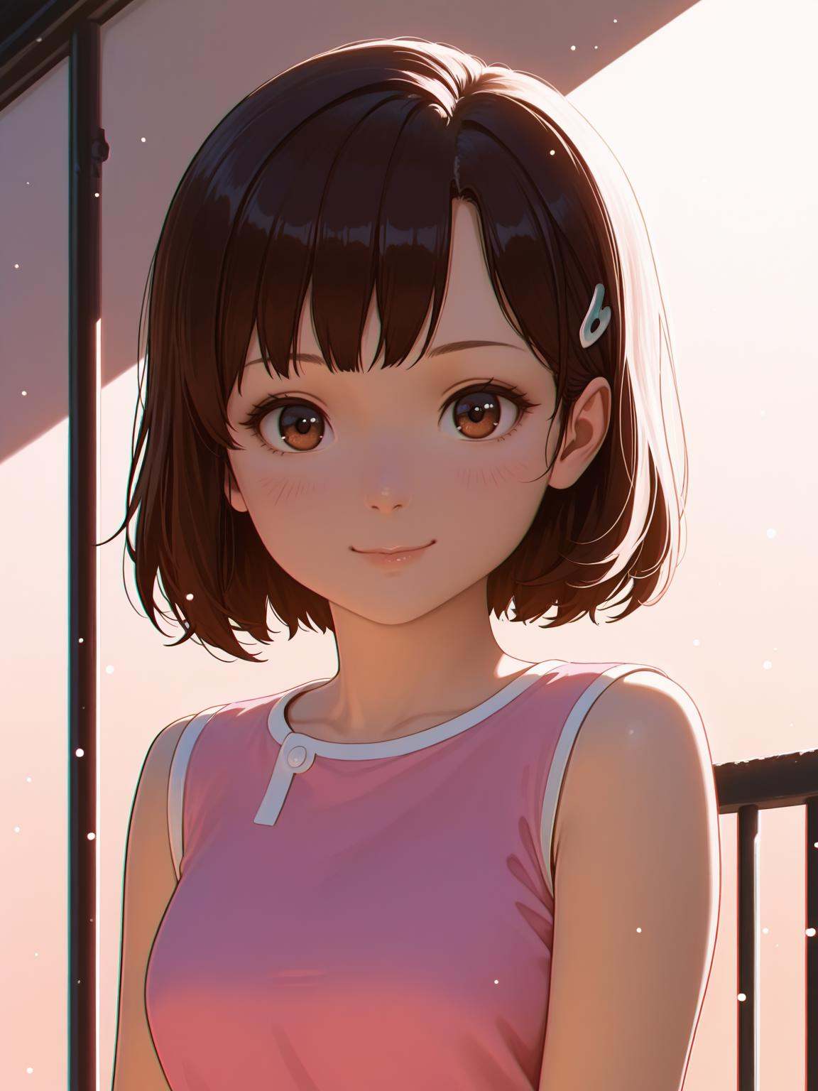 1girl layukasmile Smooth Quality - Illustrious WaiIL25PosC WaiIL25PosDpink dress on Tensor.Art