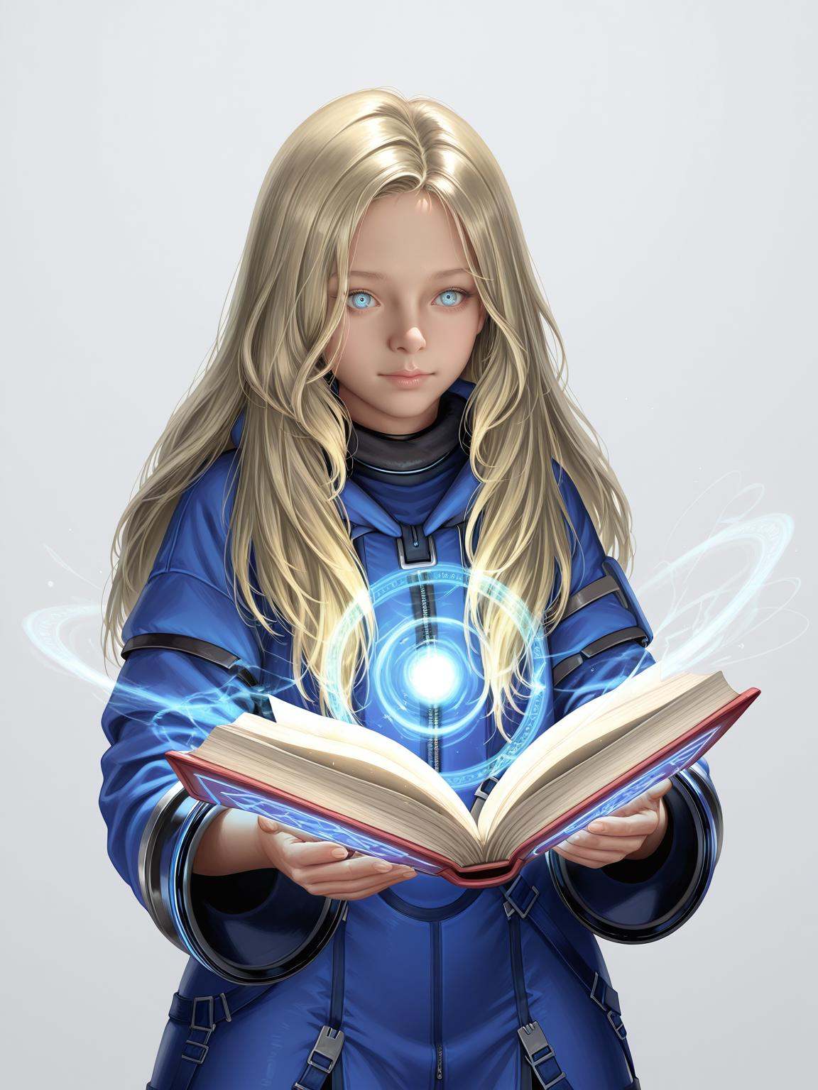 xdianaxblonde hair,  blue eyesrealisticmagician,  magic on Tensor.Art