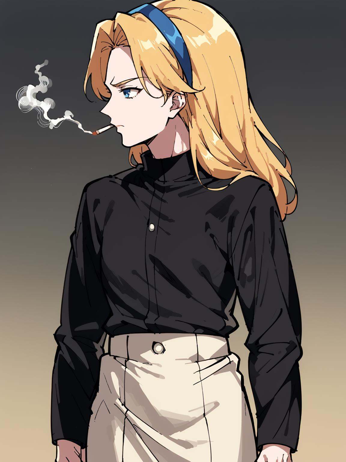 source_anime,  score_8_up,  unifiedmaria smoking on Tensor.Art