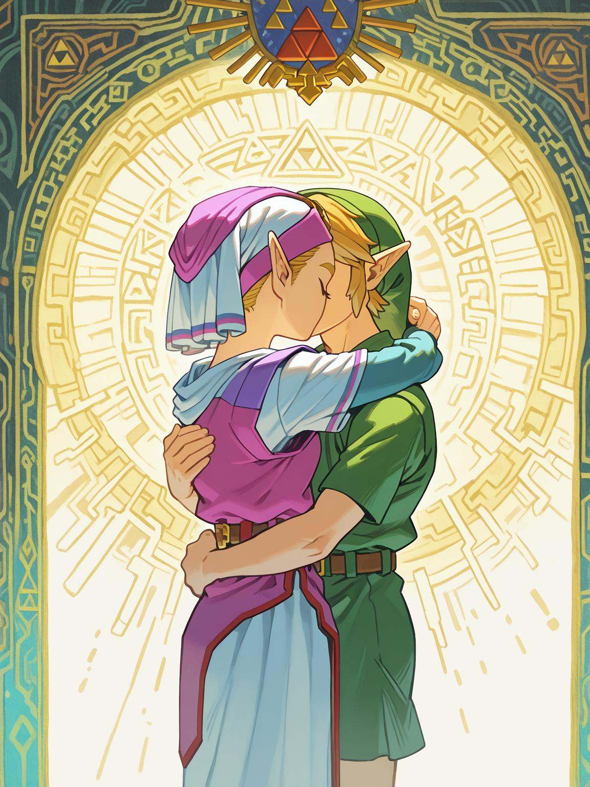 1boy,  1girl,  basedzelda on Tensor.Art