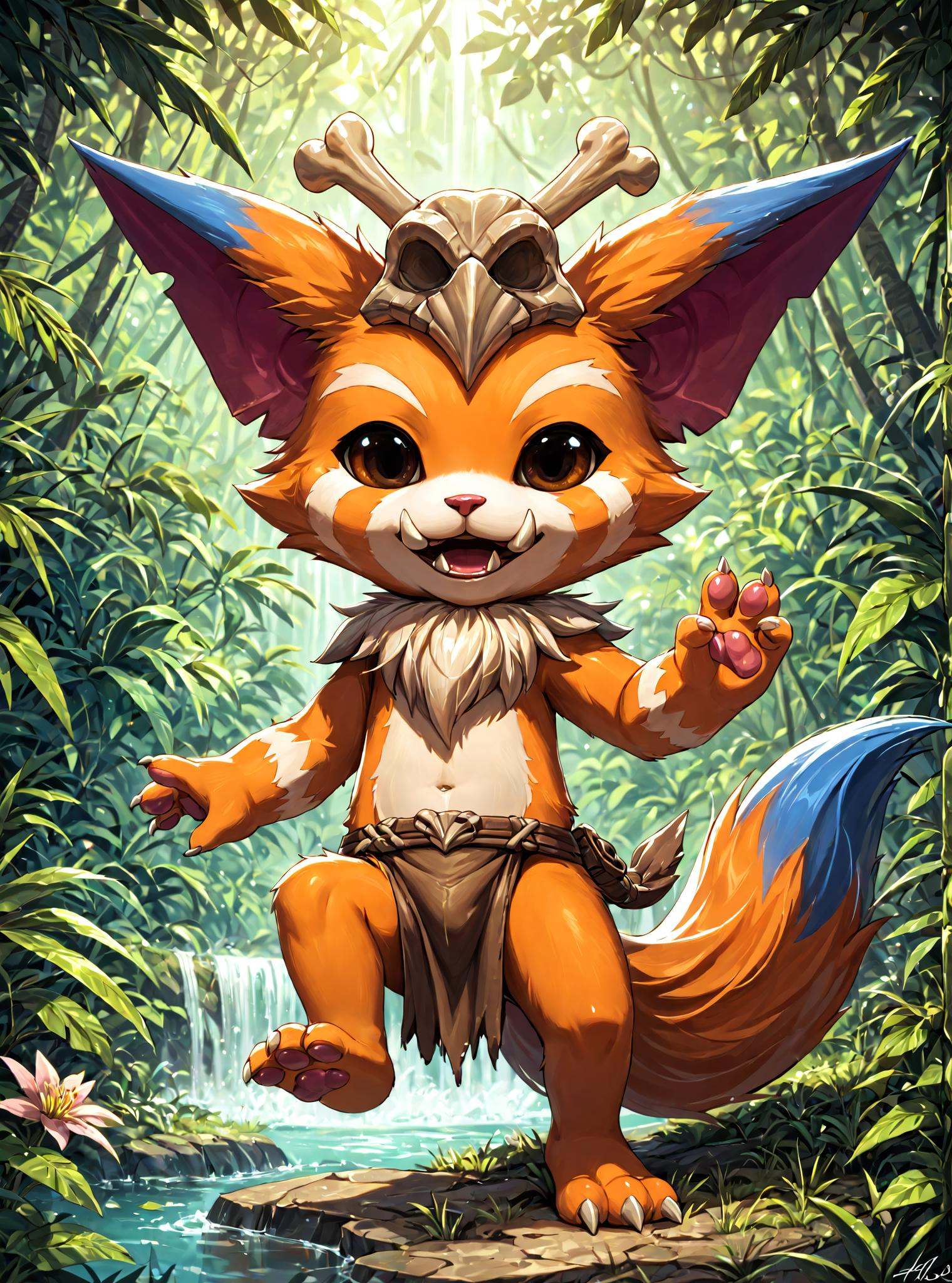 Gnar,  yordle,  fangs on Tensor.Art