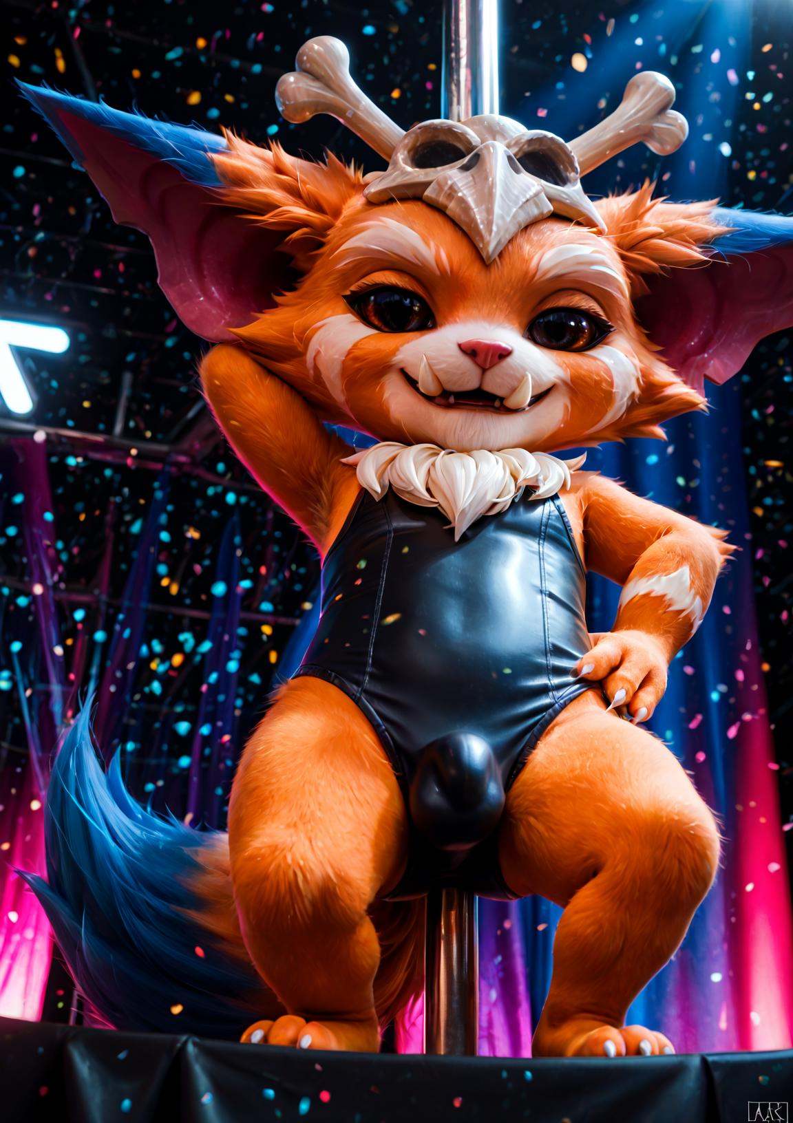 Gnar,  yordle,  fangs on Tensor.Art