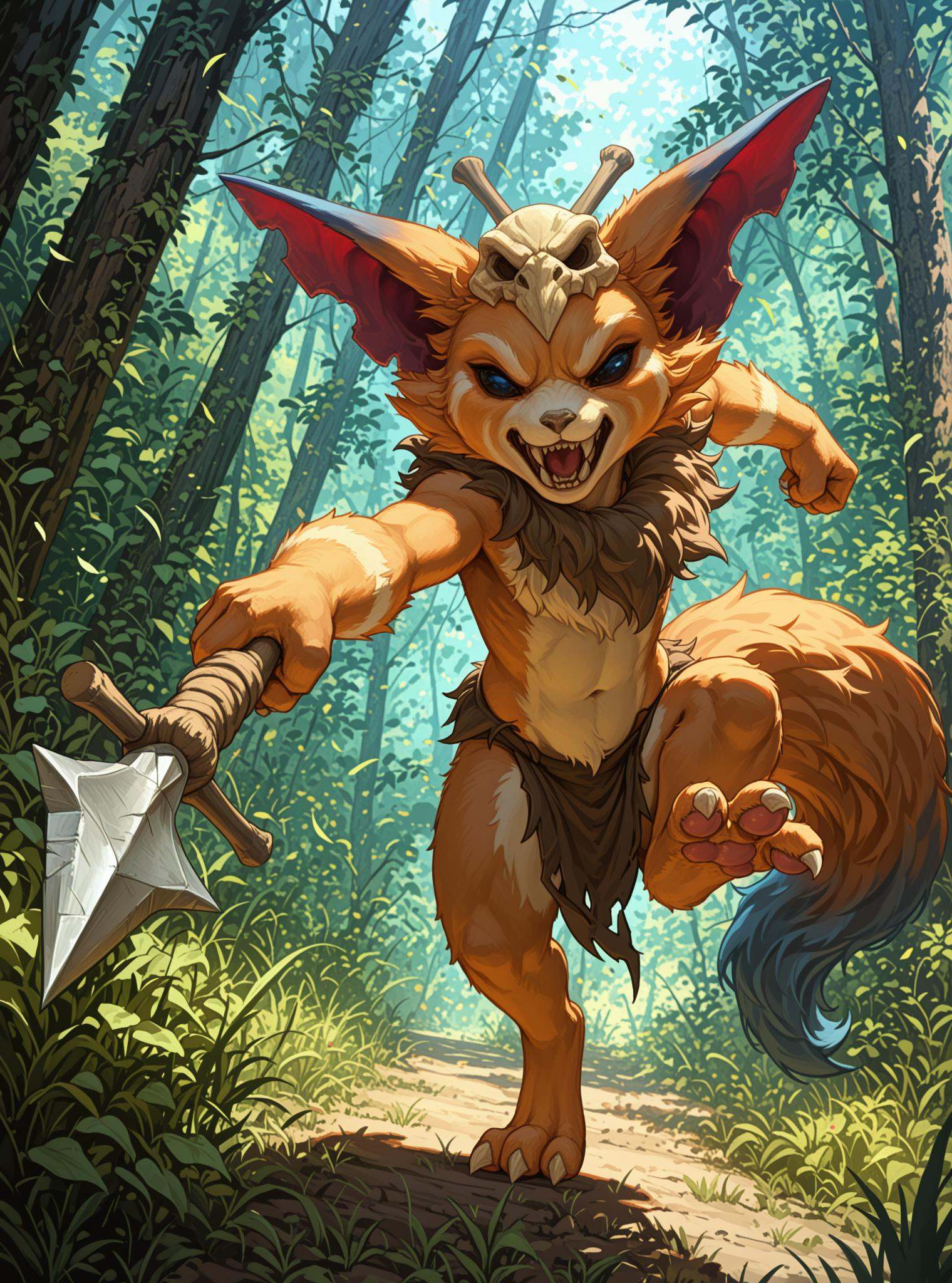 Gnar,  yordle,  fangs on Tensor.Art