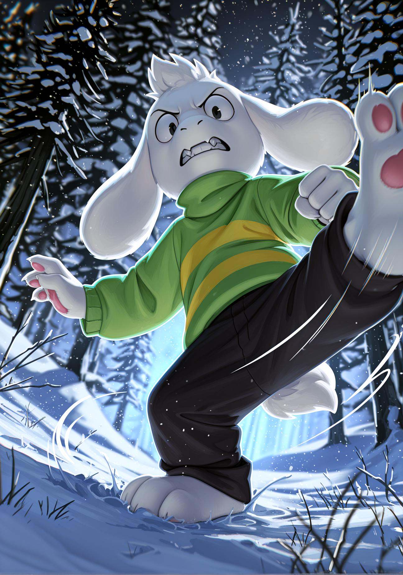 1boy,  Asriel Dreemurr,  undertale on Tensor.Art