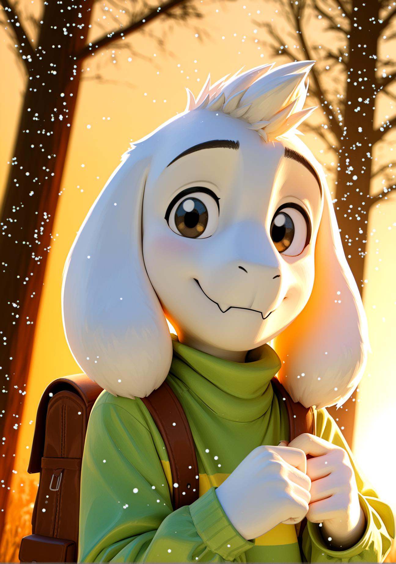 1boy,  Asriel Dreemurr,  undertale on Tensor.Art