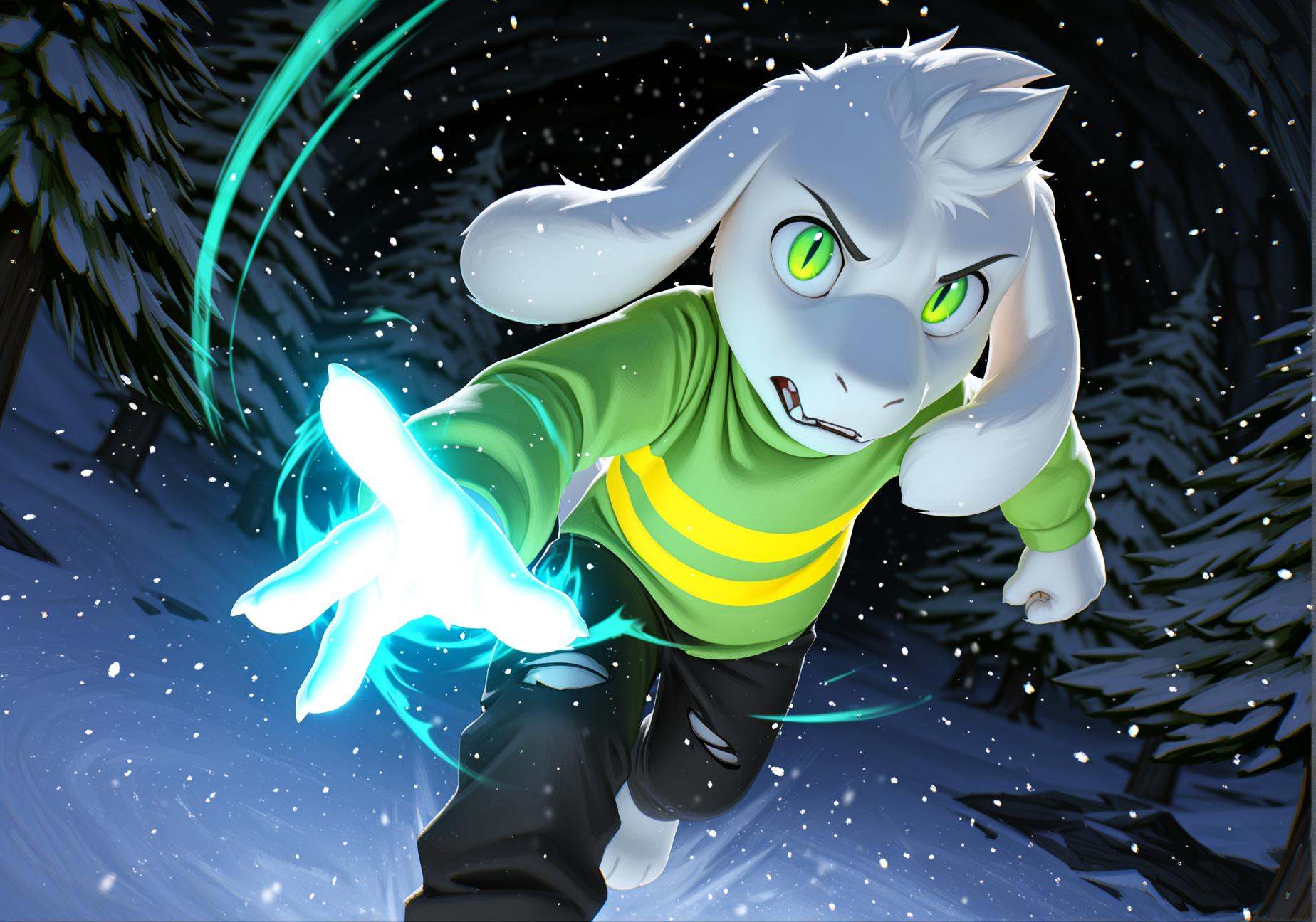 1boy,  Asriel Dreemurr,  undertale on Tensor.Art
