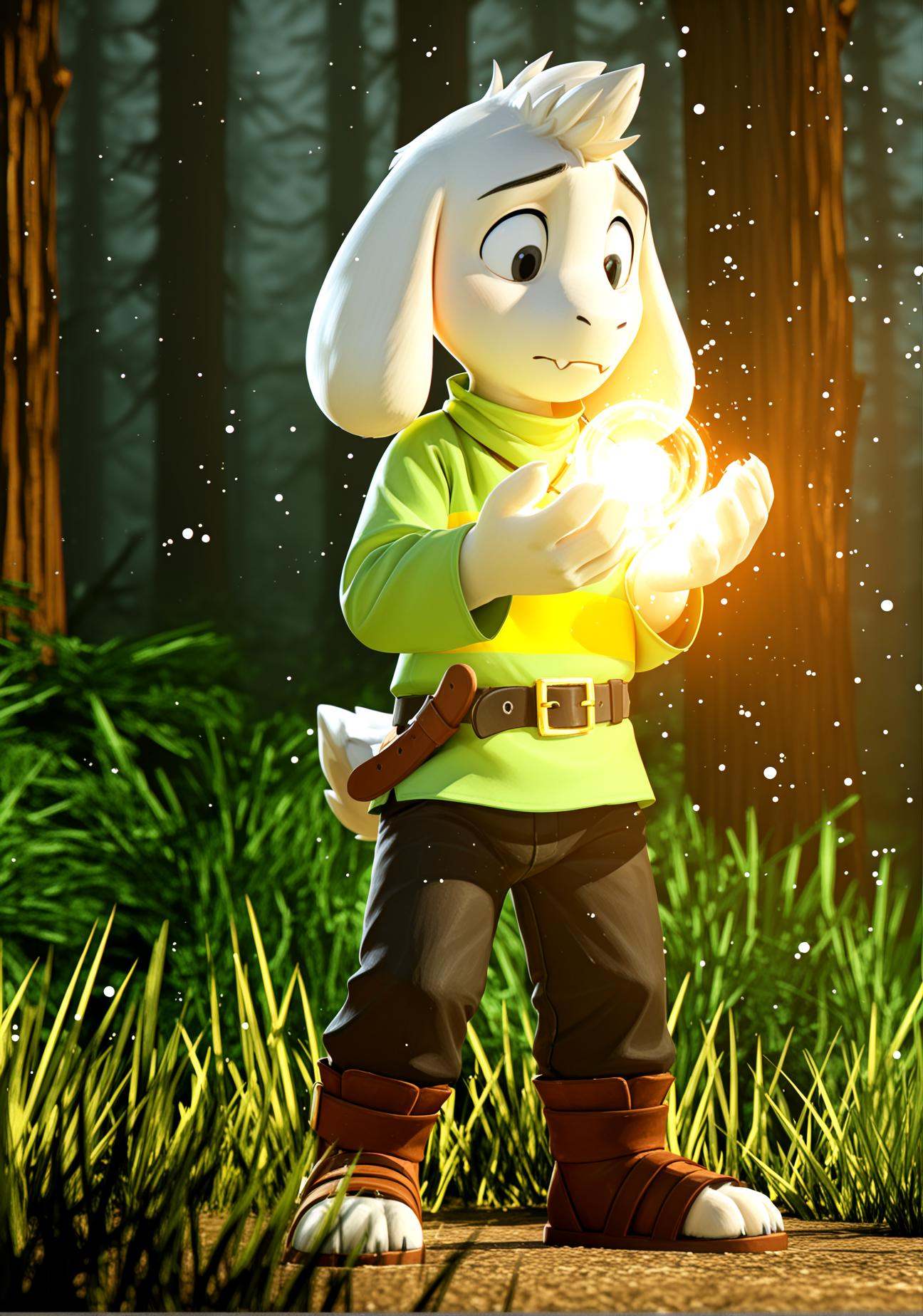 1boy,  Asriel Dreemurr,  undertale on Tensor.Art