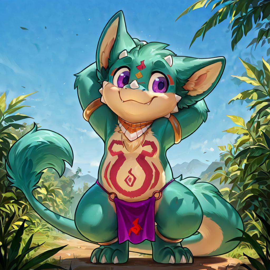 Drigo,  dragon,  tribal markings on Tensor.Art