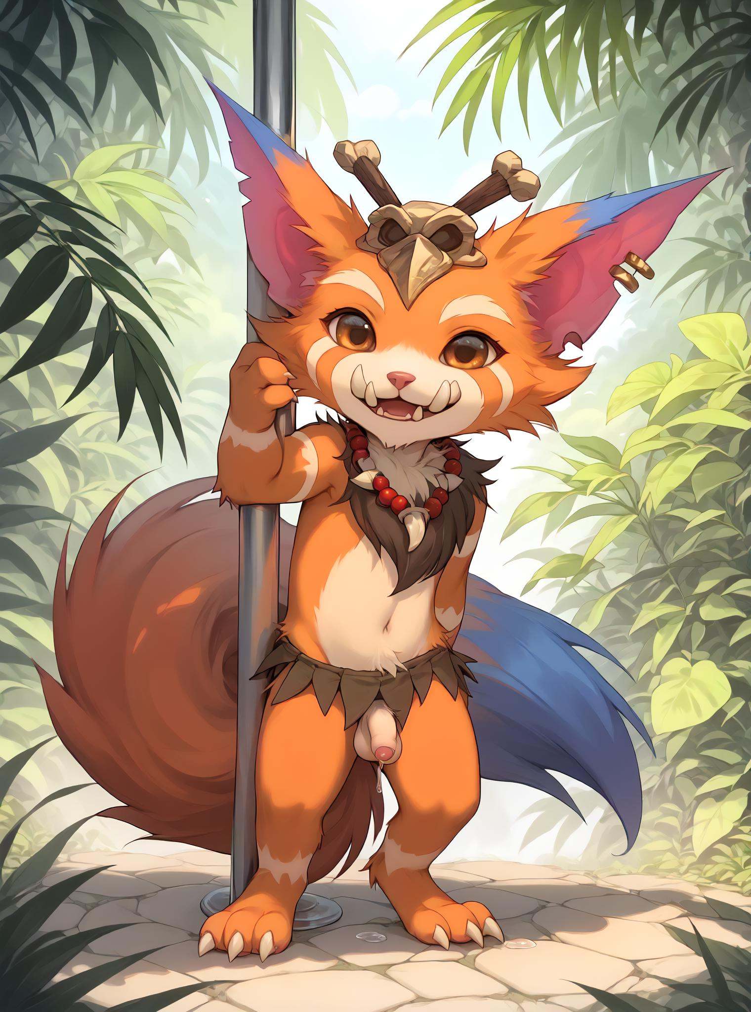 Gnar,  yordle,  fangs on Tensor.Art