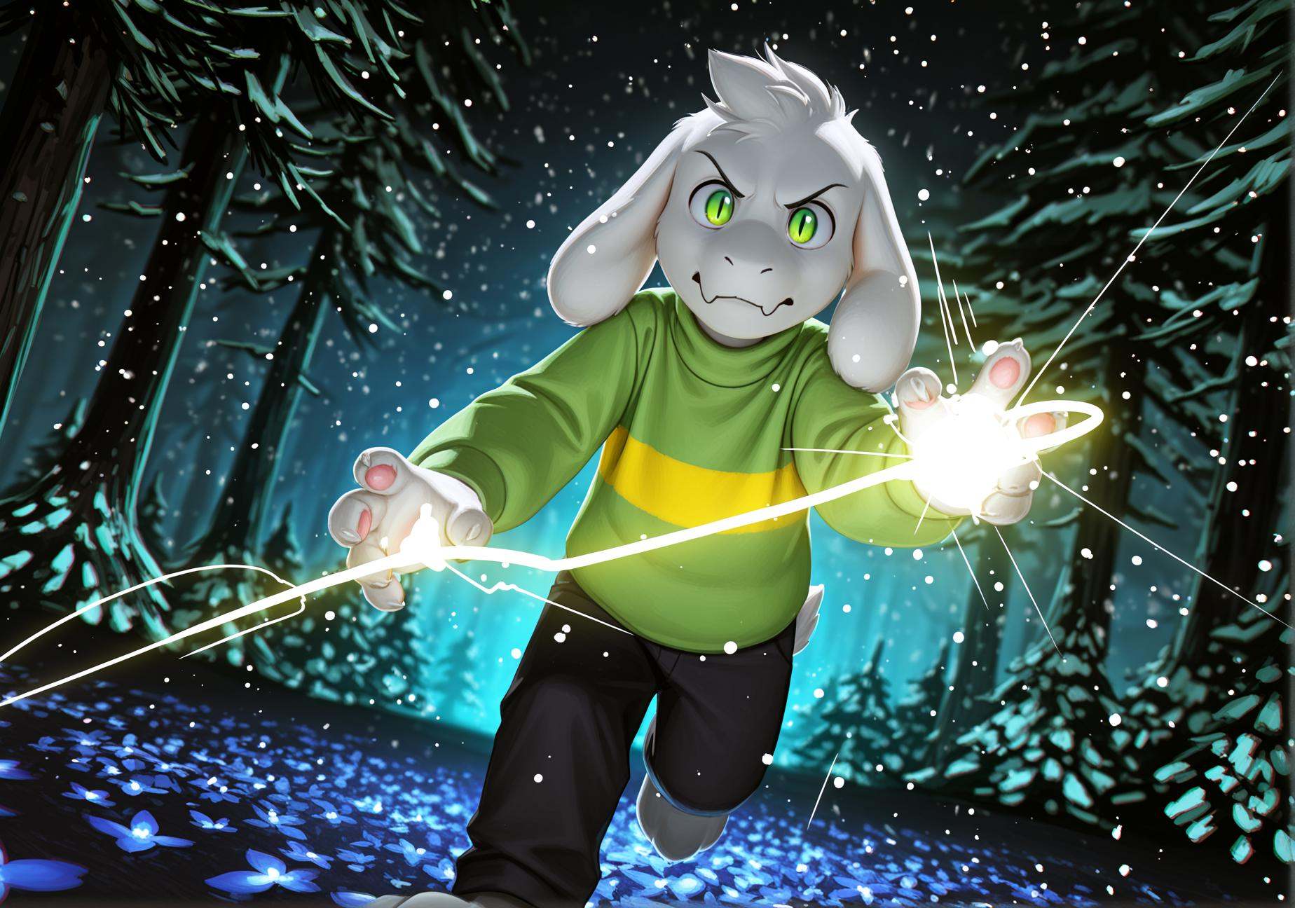 1boy,  Asriel Dreemurr,  undertale on Tensor.Art