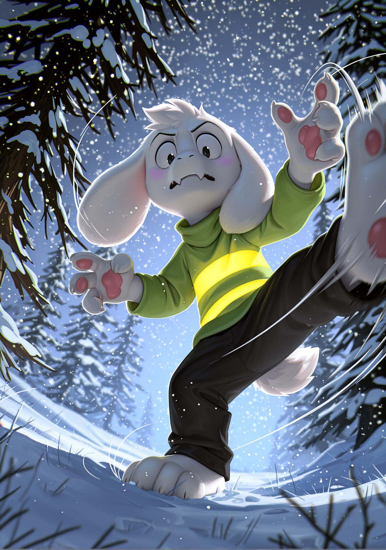 1boy,  Asriel Dreemurr,  undertale on Tensor.Art
