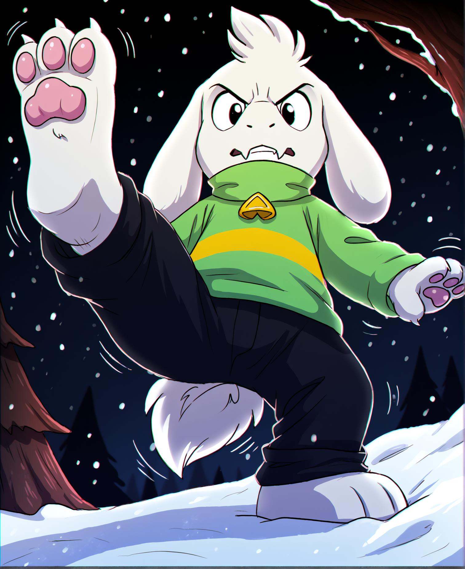 Asriel Dreemurr,  undertale,  boss monster on Tensor.Art