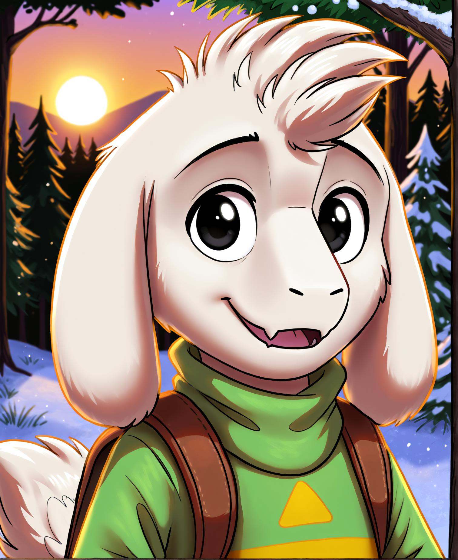 Asriel Dreemurr,  undertale,  boss monster on Tensor.Art
