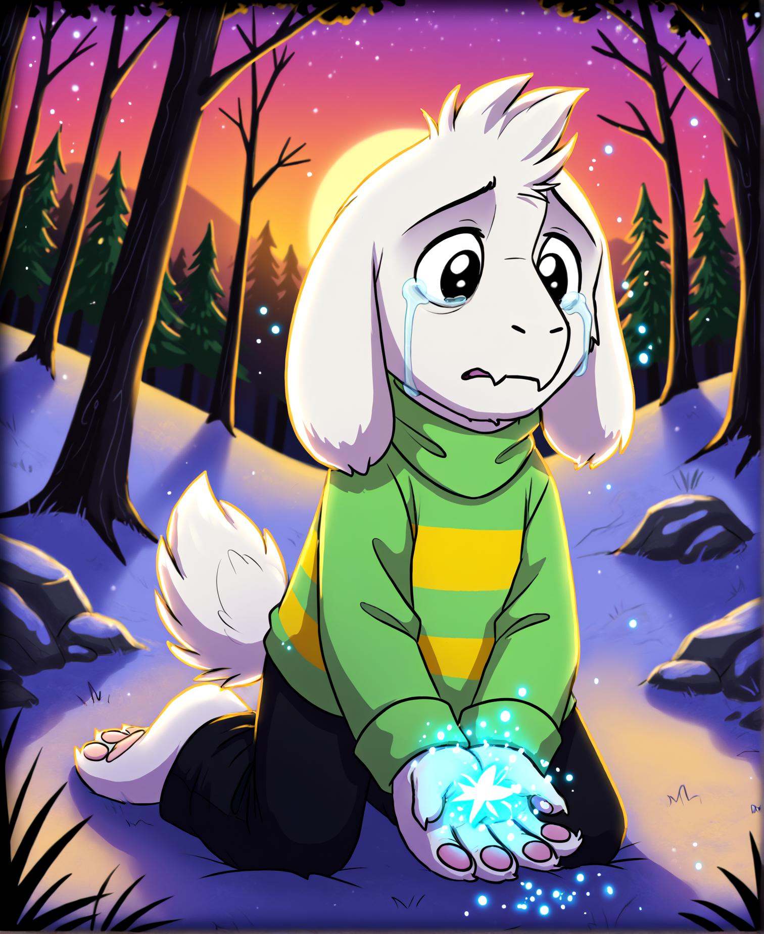 Asriel Dreemurr,  undertale,  boss monster on Tensor.Art
