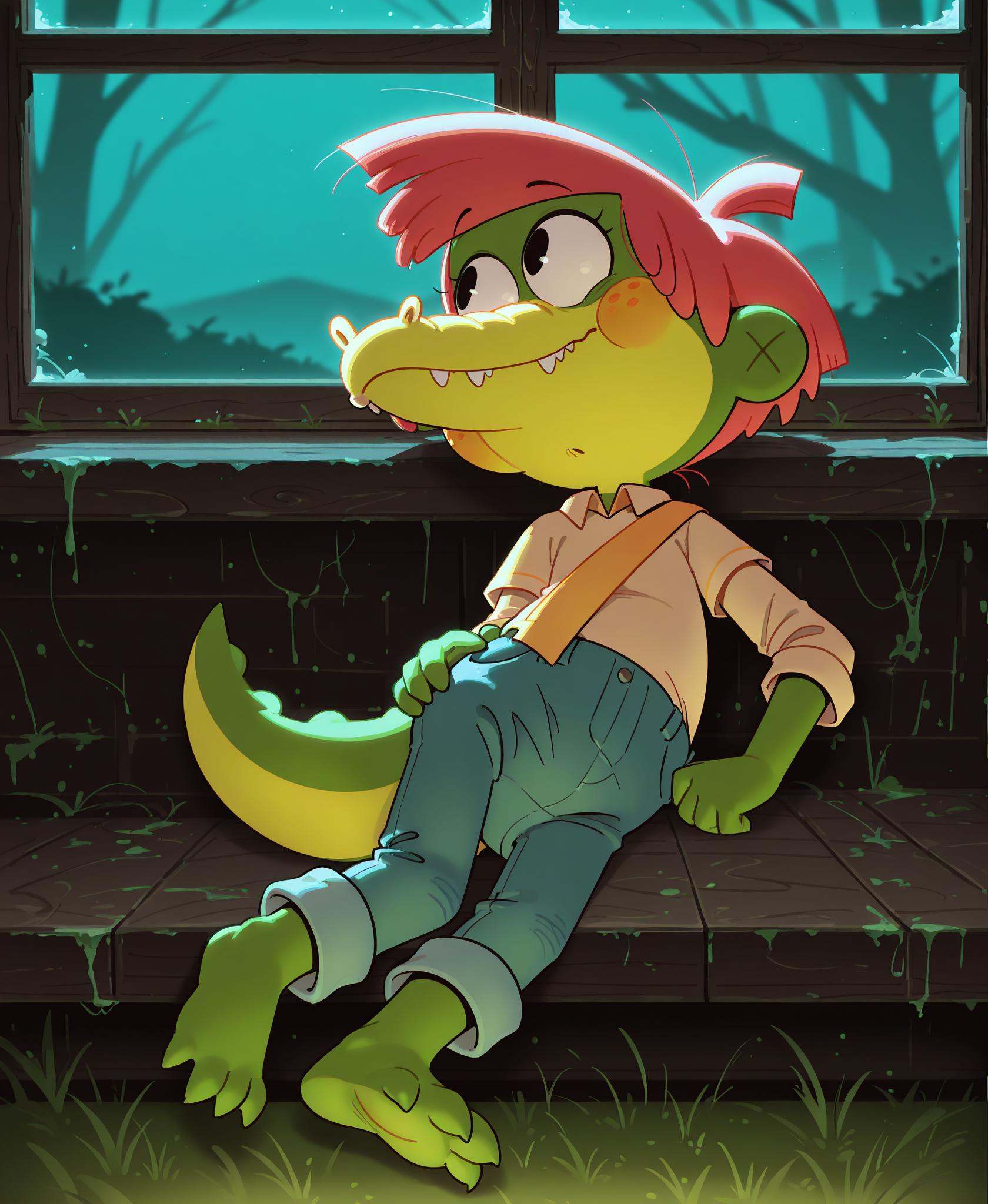 Arlo Beauregard,  alligator,  red hair on Tensor.Art