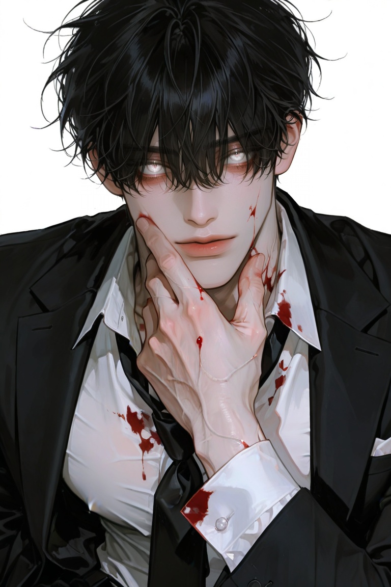 ((upper body,  half body,  white background on Tensor.Art