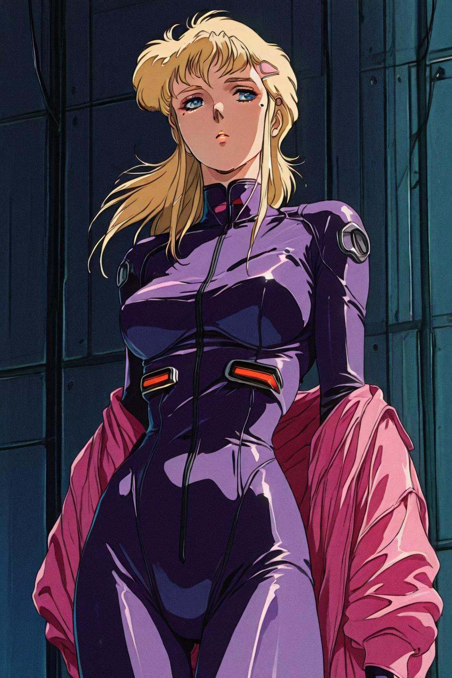 fuurinji miu,  blonde hair,  long hair on Tensor.Art