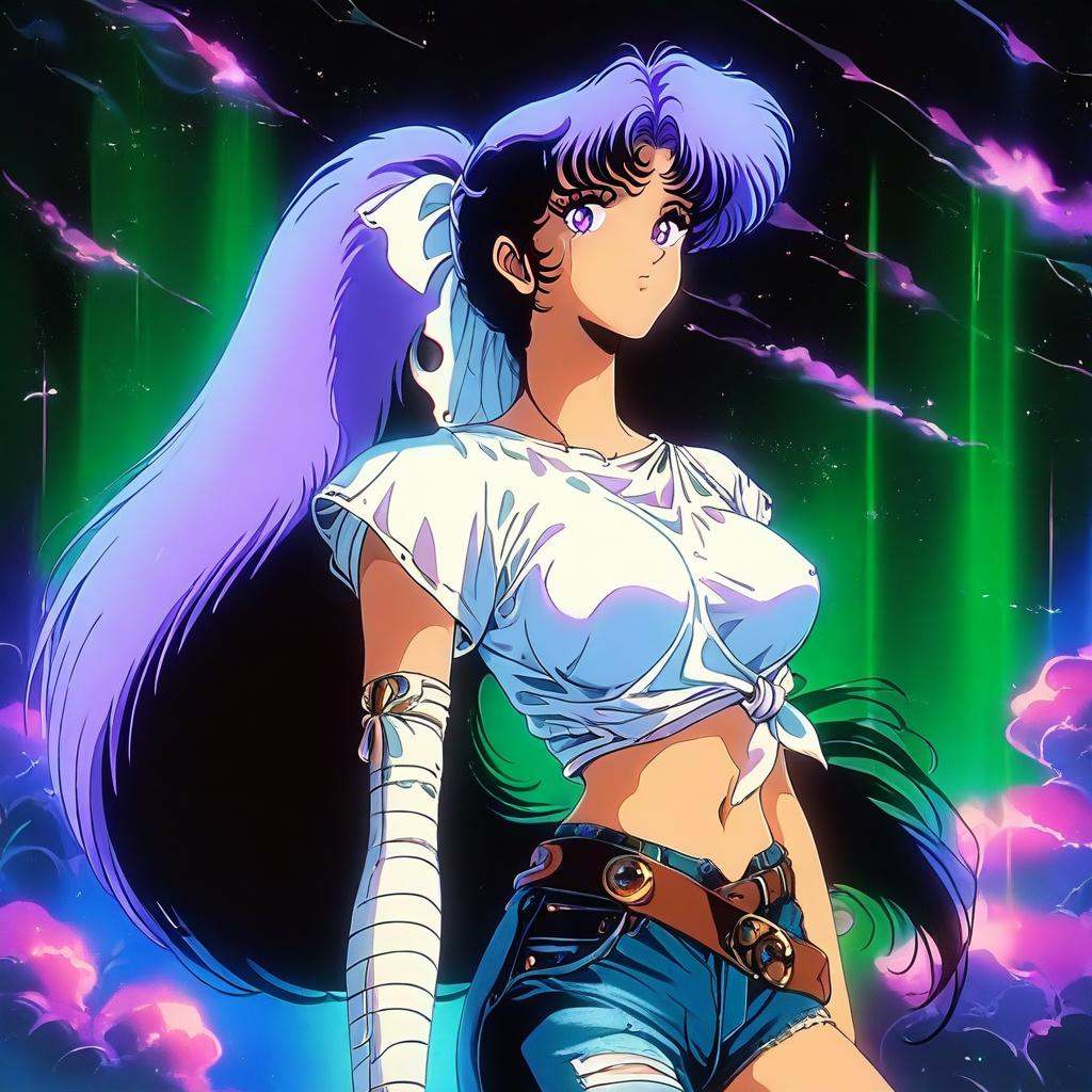 retro_celestial_scifi,  retro artstyle,  1girl on Tensor.Art