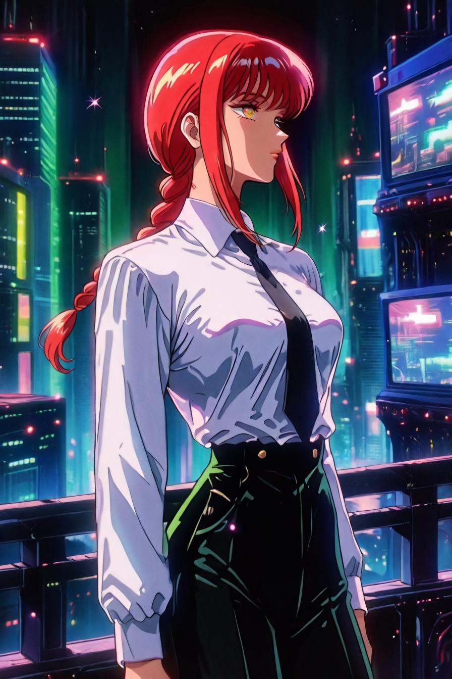makima,  red hair,  long hair on Tensor.Art