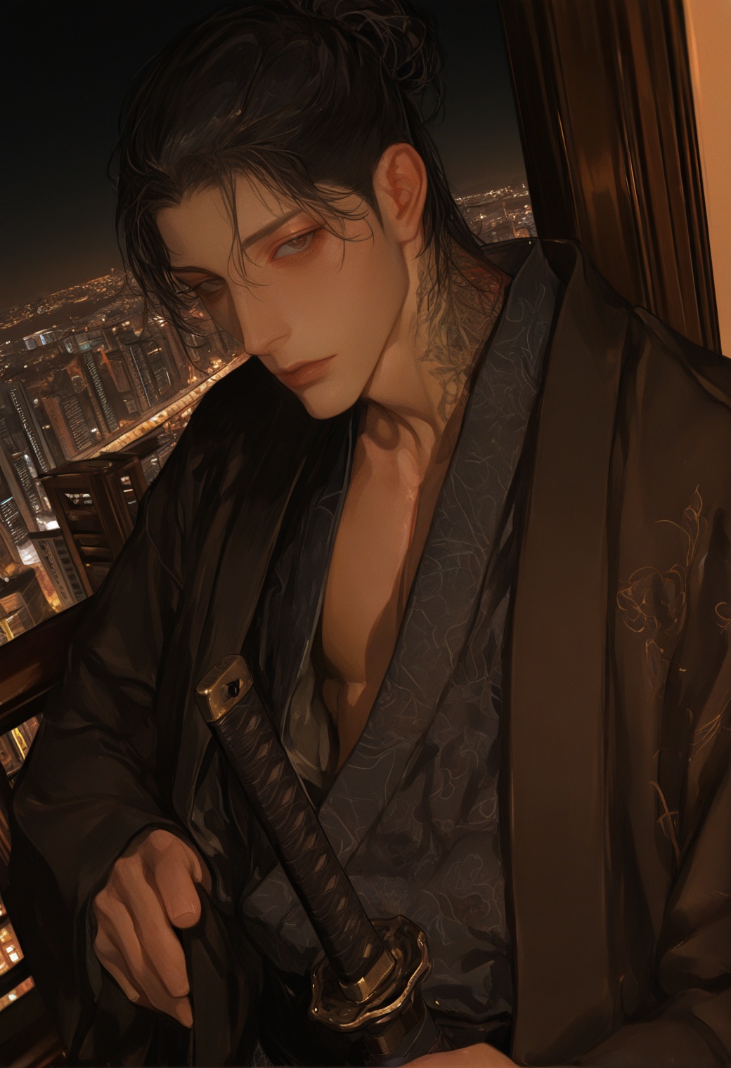 looking at viewer,  beautiful eyes,  detailed background on Tensor.Art