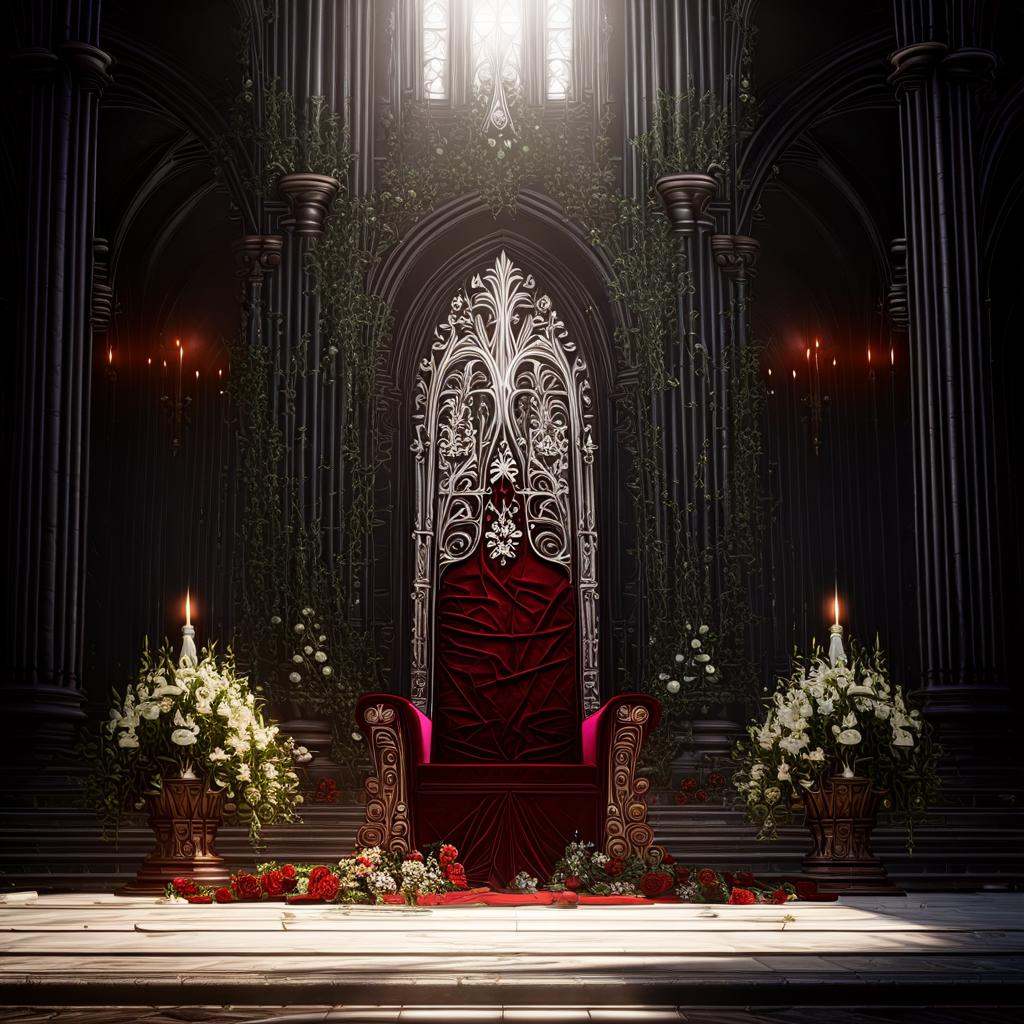 throne,  sunbeam,  indoors on Tensor.Art