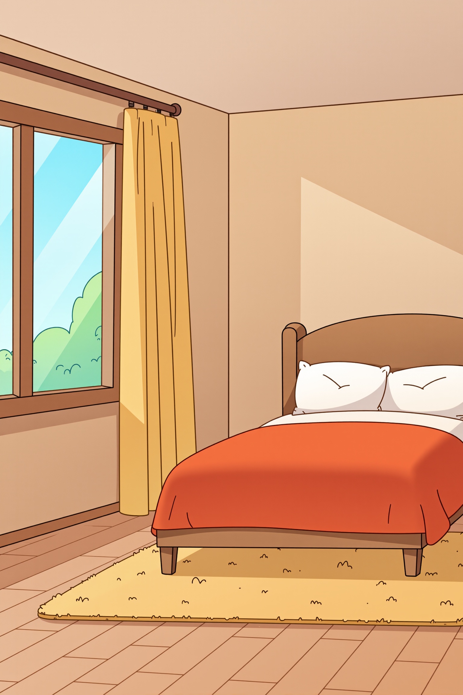 The background consists of a bedroom. The room has a bed . The image is perfect.,  p1mp0chka style on Tensor.Art