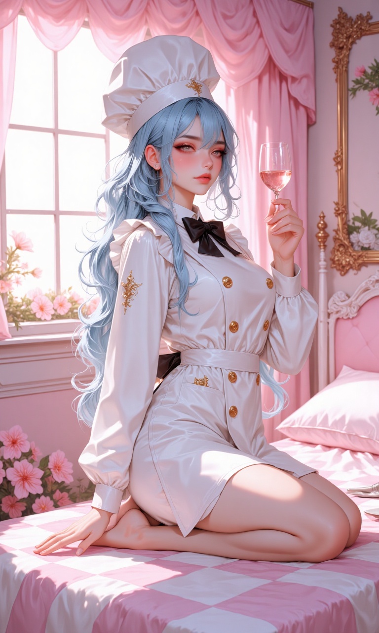 A very stunningly lovely,  incredibly gorgeous,  and charmingly pretty girl dressed in a whimsical on Tensor.Art