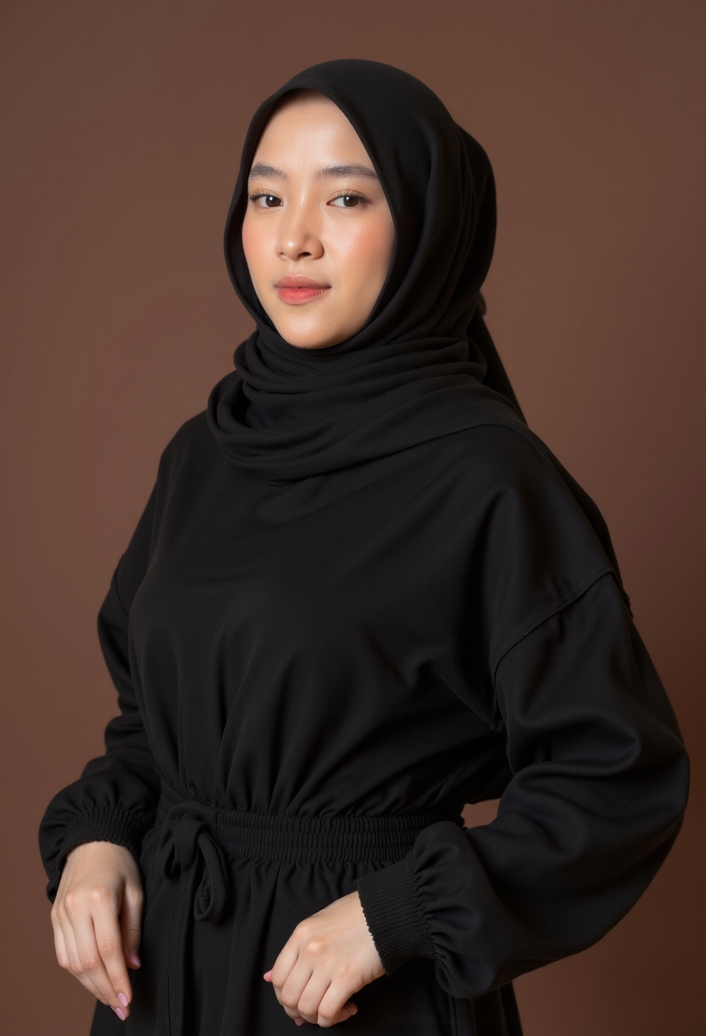 Revi,  Black hijab,  height 160cm on Tensor.Art
