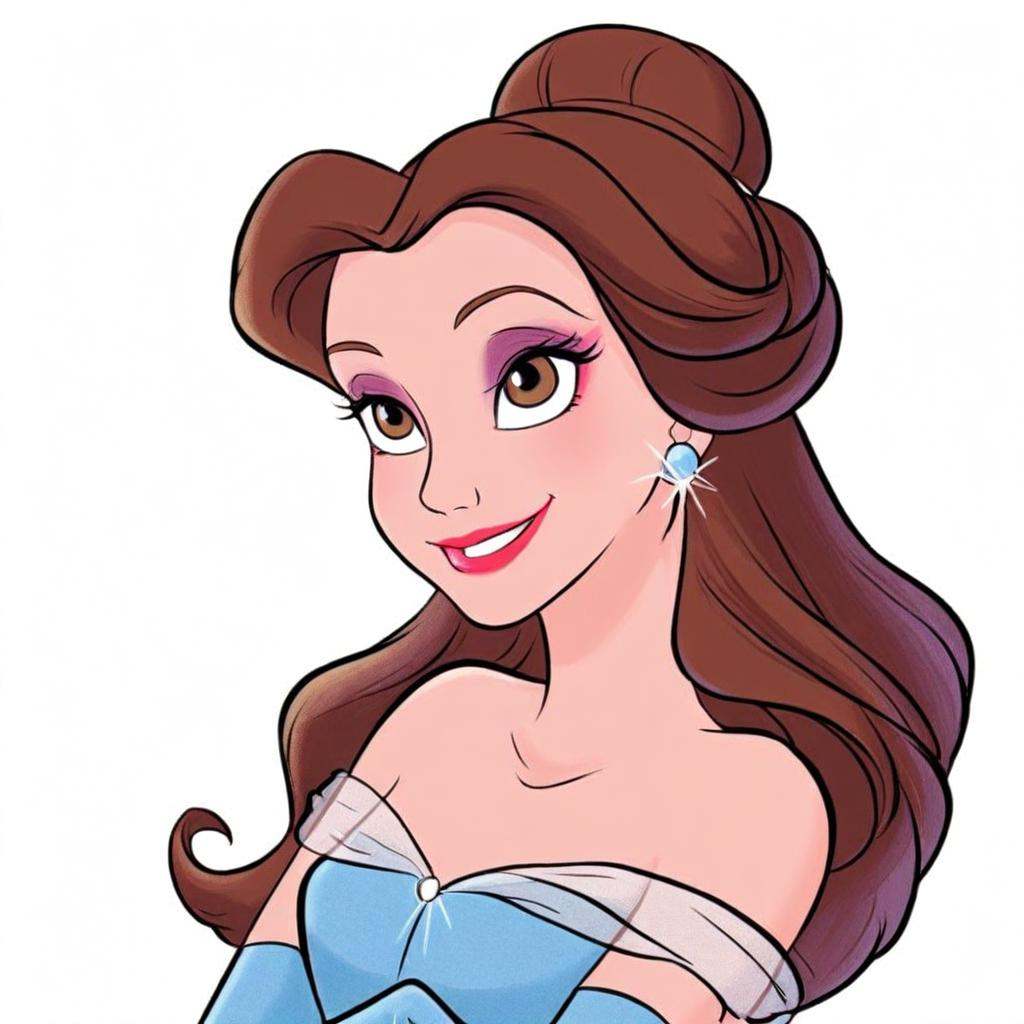 belle,  1girl,  gloves on Tensor.Art