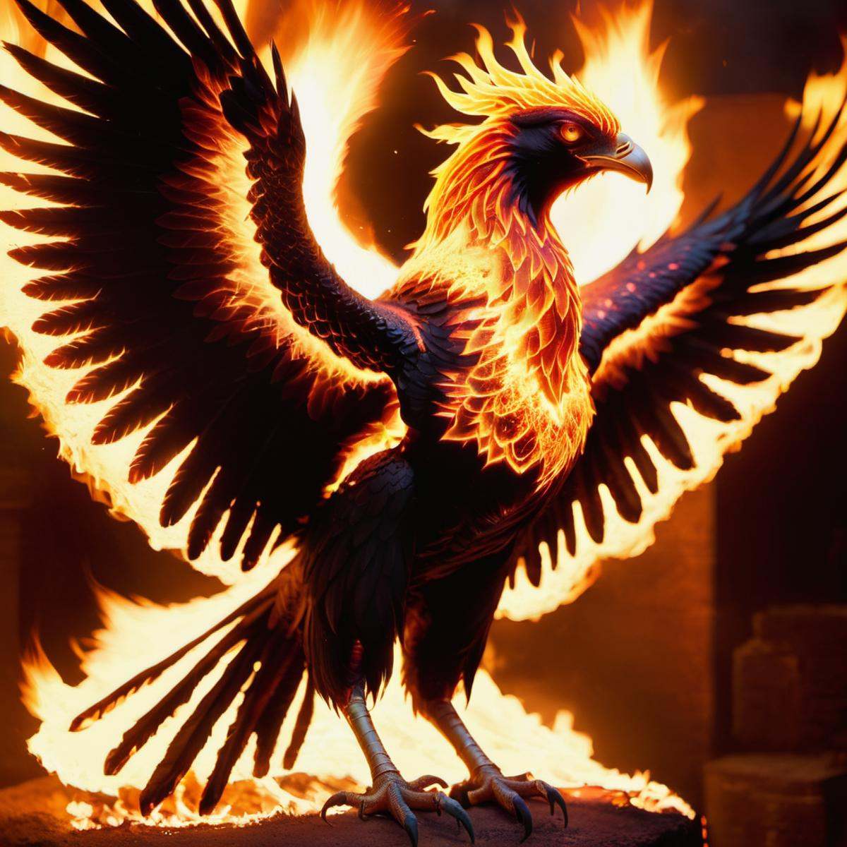 ((immolation)) phoenix on Tensor.Art