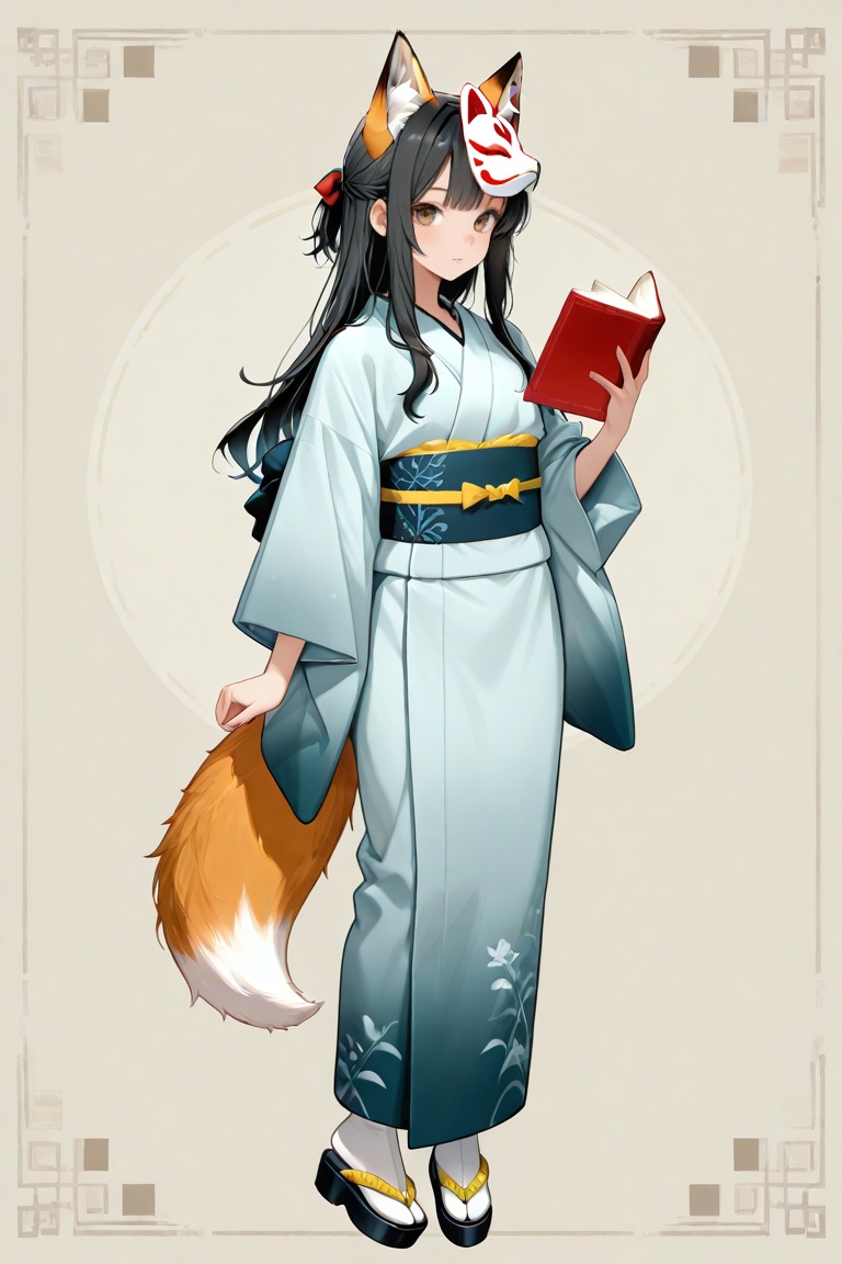 koka,  a,  fox mask on Tensor.Art