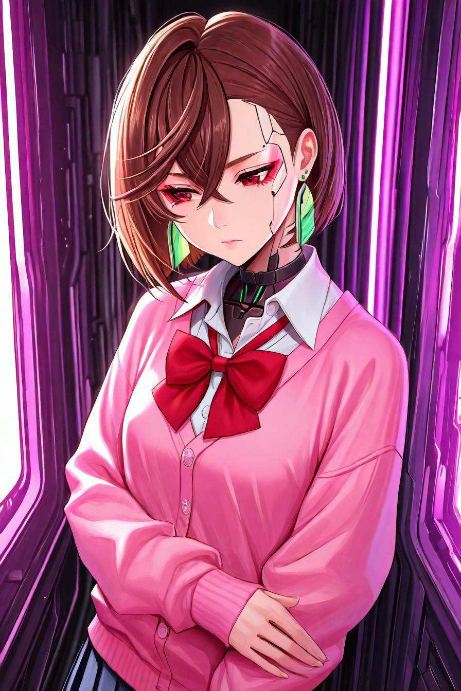 ayasemomo,  hair between eyes,  crossed bangs on Tensor.Art