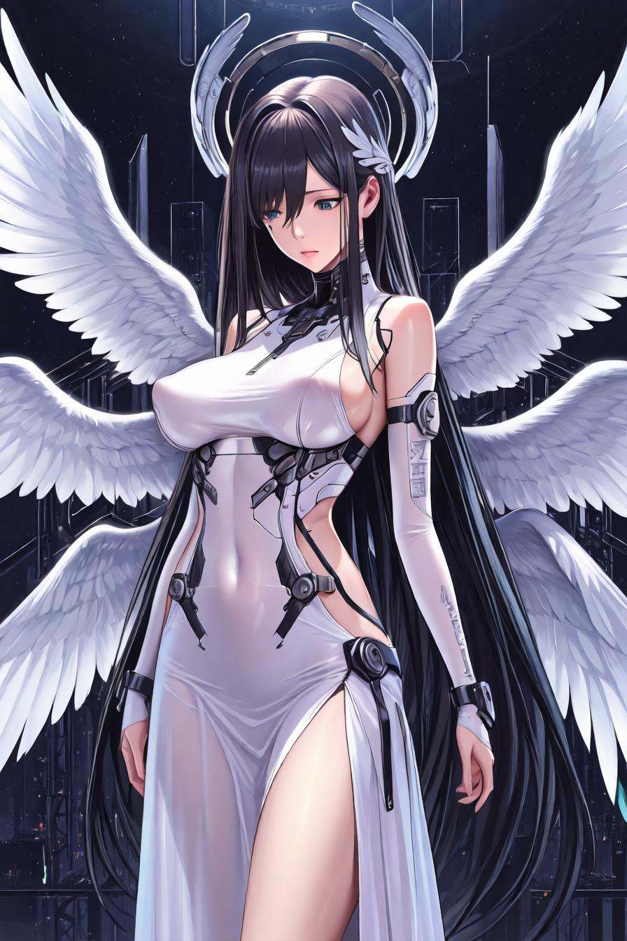 misa suzuhara,  long hair,  black hair on Tensor.Art