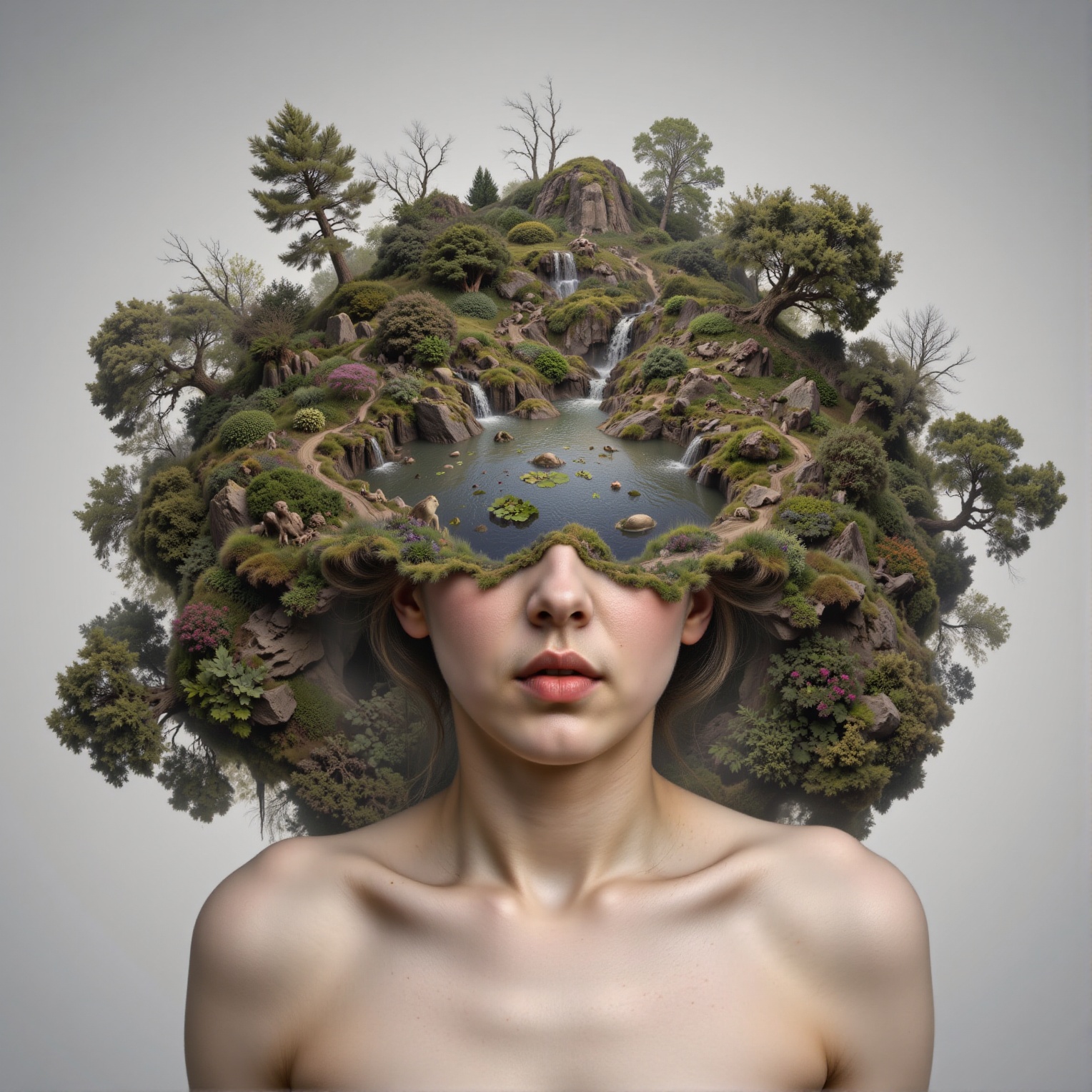 surreal,  simple background,  white background on Tensor.Art