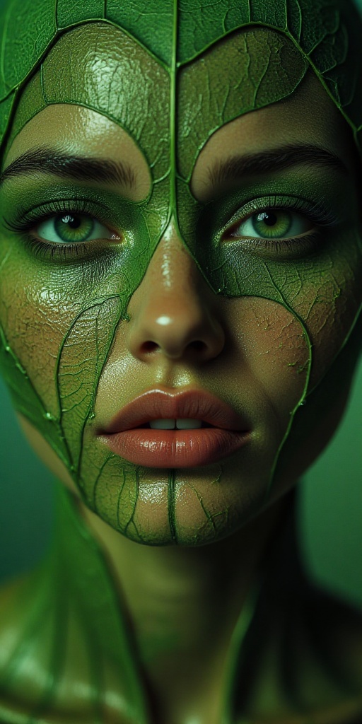 create a beautiful lady,  claue monet style,  leaf veins on Tensor.Art