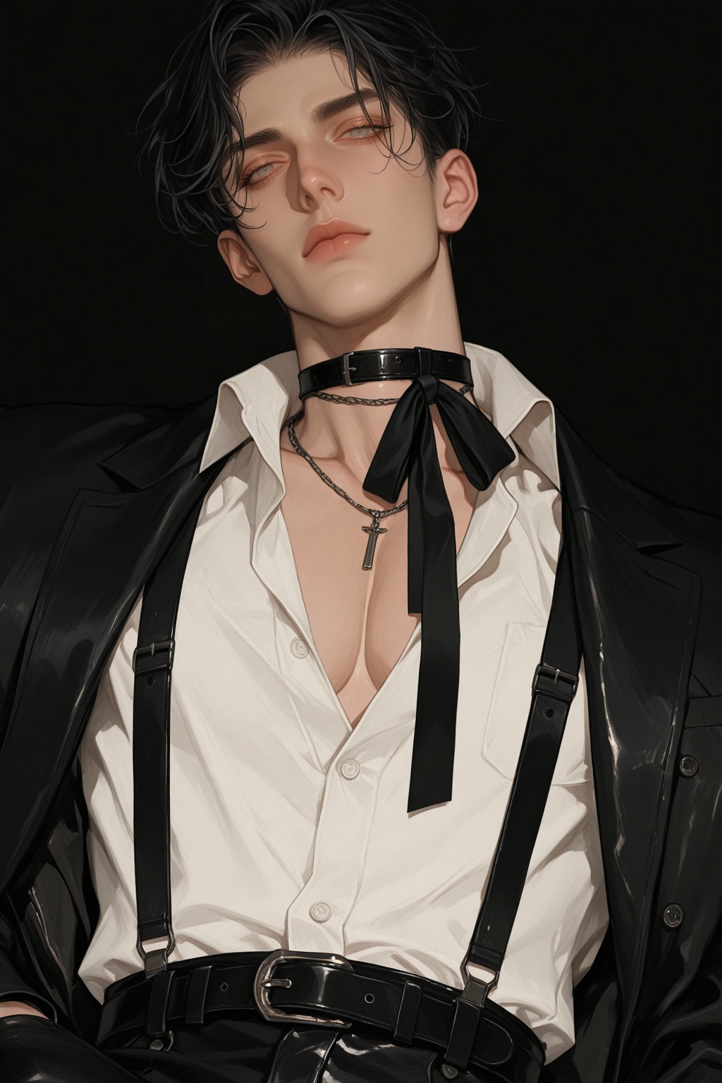 1boy,  shirt,  male focus on Tensor.Art