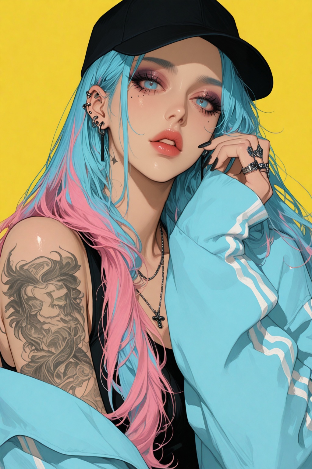 1girl,  solo,  long hair on Tensor.Art