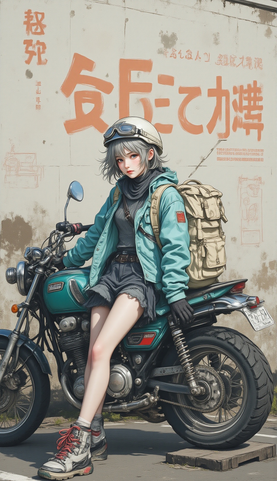 A vibrant,  realistic,  full-body shot of a young woman on Tensor.Art