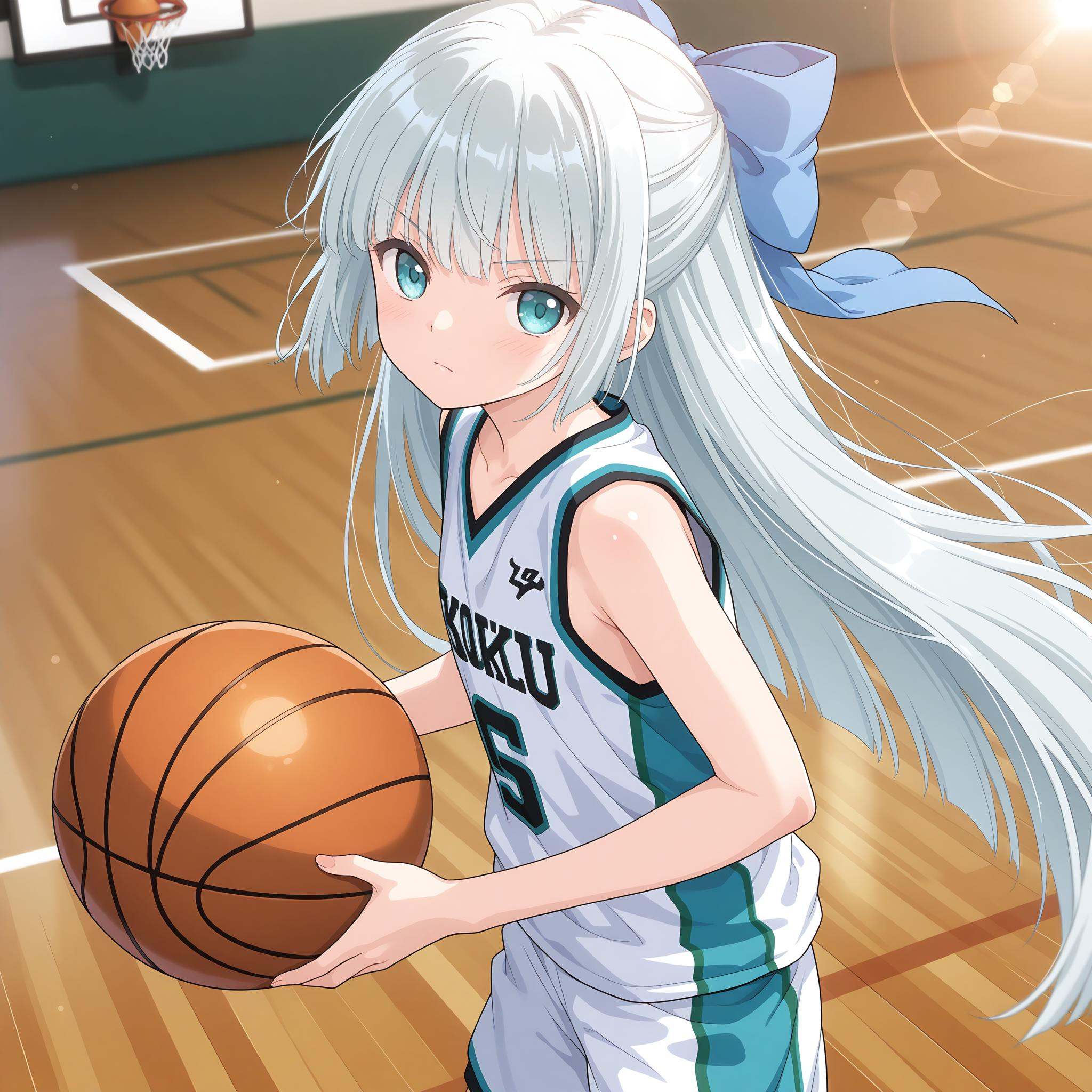 Mimi Balguerie,  white hair,  very long hair on Tensor.Art